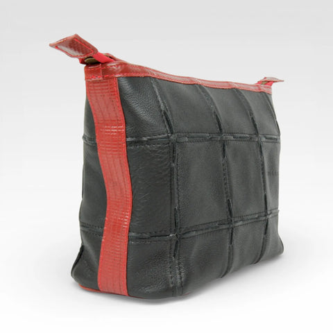 Cosmetics Case / Toiletry Bag | Leather & Fire-hose