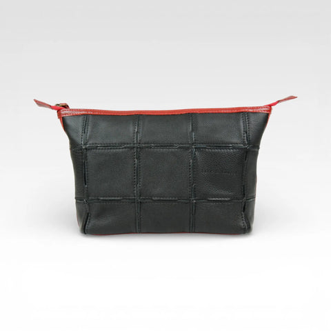 Cosmetics Case / Toiletry Bag | Leather & Fire-hose