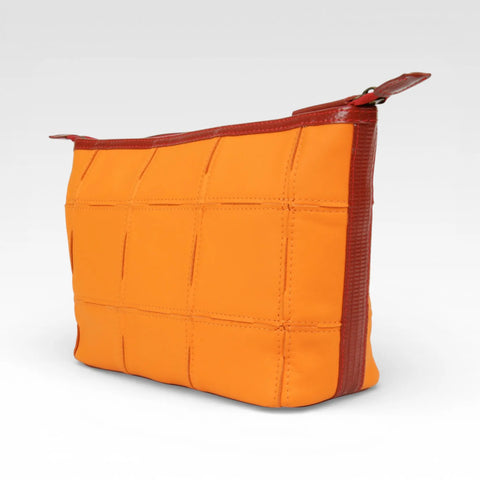 Cosmetics Case / Toiletry Bag | Leather & Fire-hose
