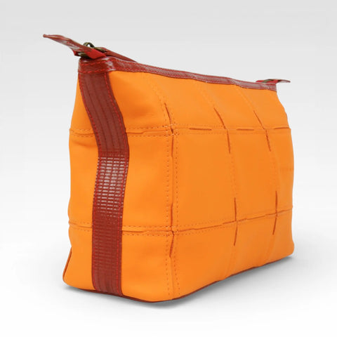 Cosmetics Case / Toiletry Bag | Leather & Fire-hose