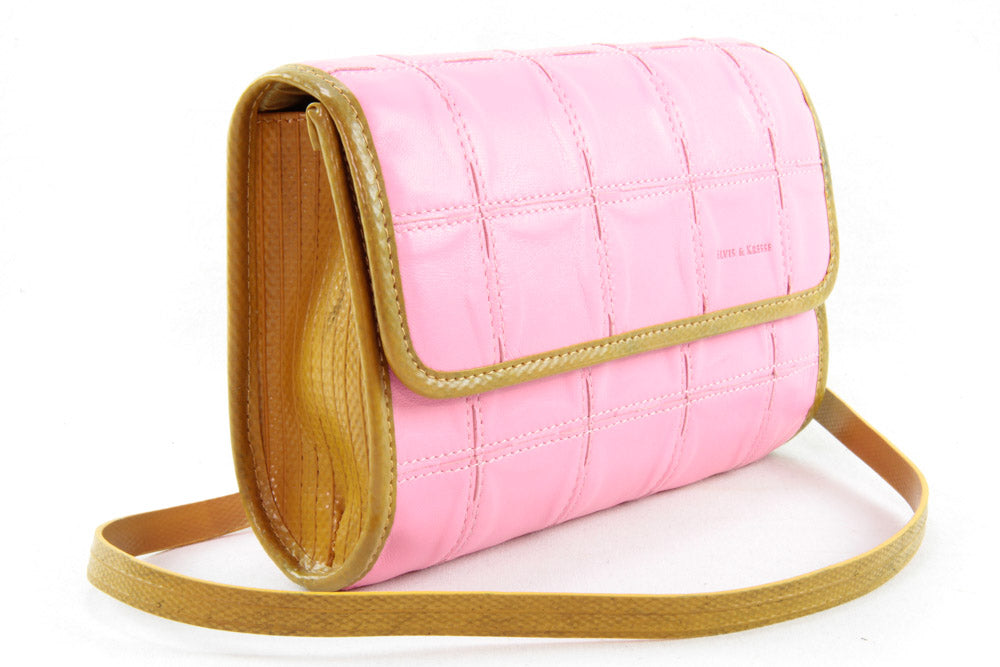 Recycled leather crossbody bag by Elvis & Kresse