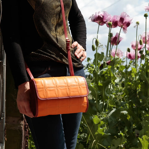 Crossbody Bag | Leather & Fire-hose