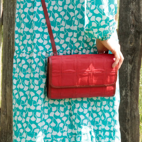 Crossbody Bag | Leather & Fire-hose