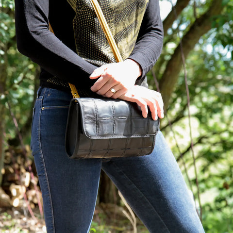 Crossbody Bag | Leather & Fire-hose