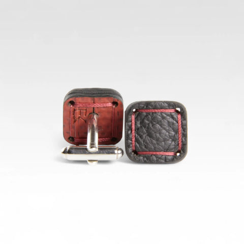 Torpedo Cufflinks | Leather & Fire-hose