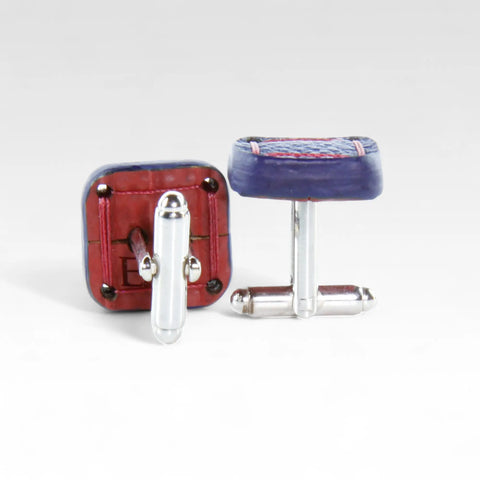 Torpedo Cufflinks | Leather & Fire-hose
