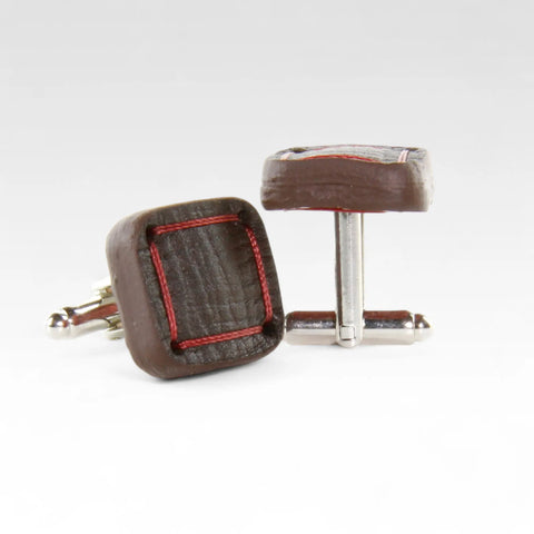 Torpedo Cufflinks | Leather & Fire-hose