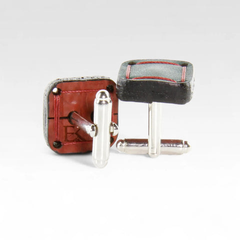 Torpedo Cufflinks | Leather & Fire-hose