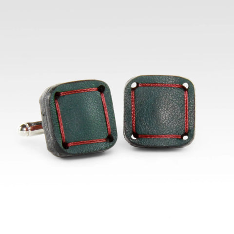 Torpedo Cufflinks | Leather & Fire-hose