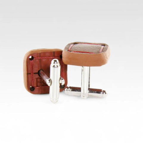 Torpedo Cufflinks | Leather & Fire-hose