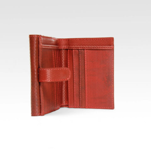 Folding Purse | Leather & Fire-hose