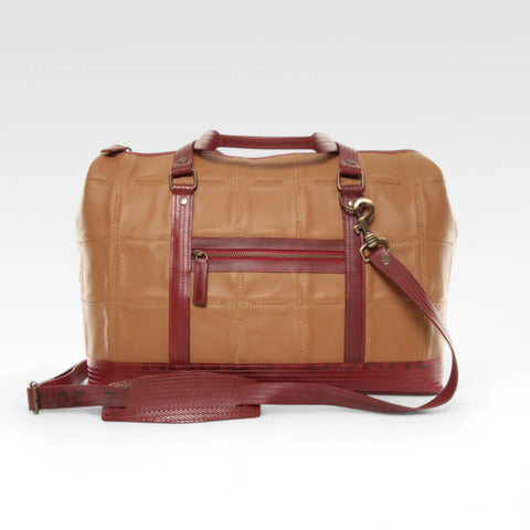 Gladstone Travel Bag | Leather & Fire-hose