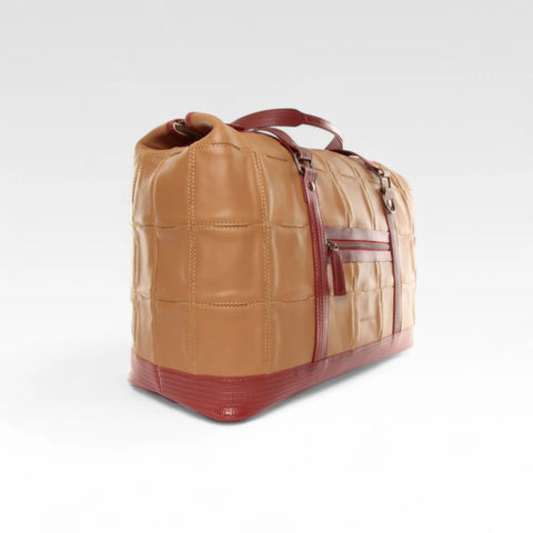 Gladstone Travel Bag | Leather & Fire-hose