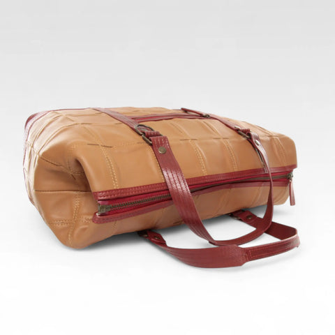 Gladstone Travel Bag | Leather & Fire-hose