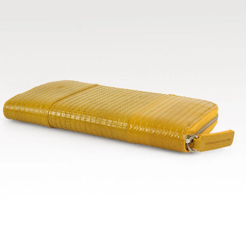 Sustainable luxury purse made by Elvis & Kresse: B Corp, Social Enterprise and Living Wage employer