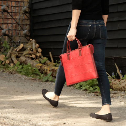 Laptop Bag | Leather & Fire-hose