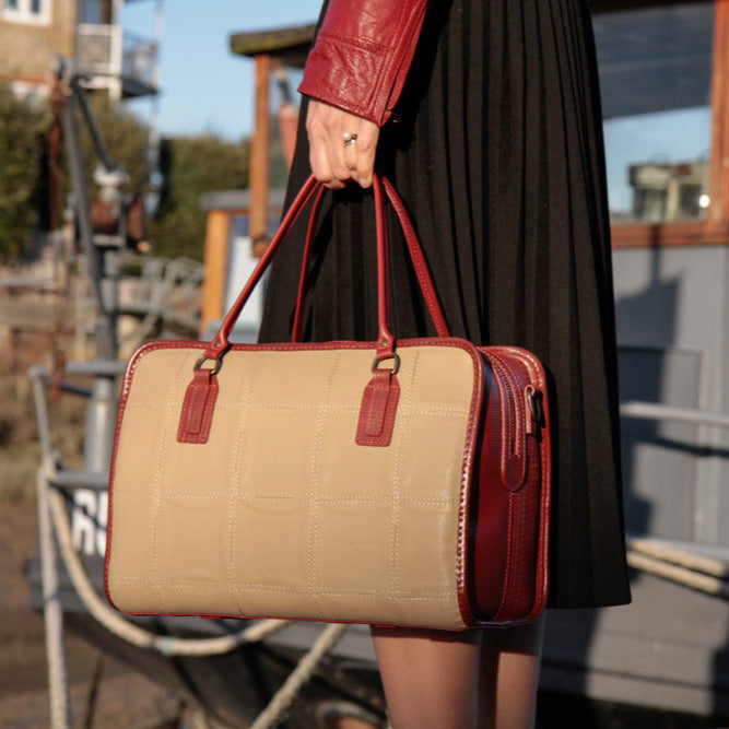 Large Post Bag | Leather & Fire-hose