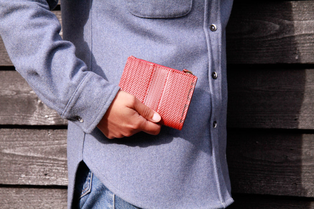 Vegan Leather Wallet With Coin Pocket 