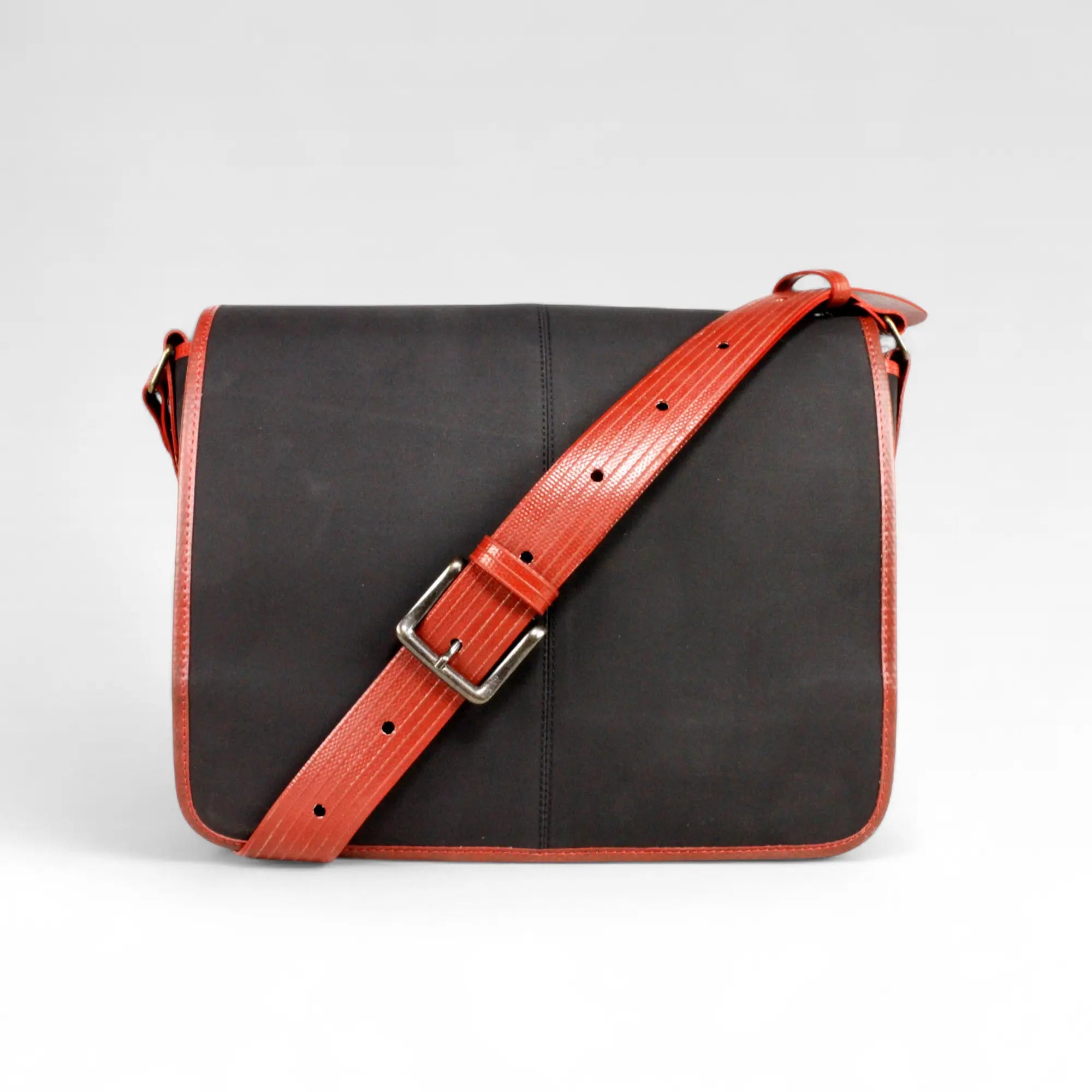 Reclaimed Fire-hose Messenger Bag