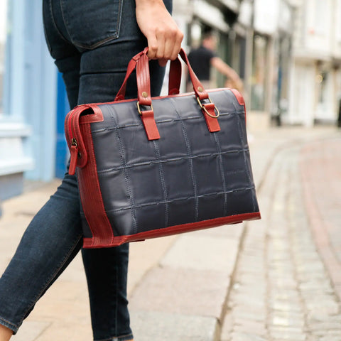 Metropolitan Bag | Leather & Fire-hose