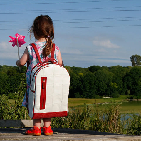Voyager Backpack | Leather & Fire-hose