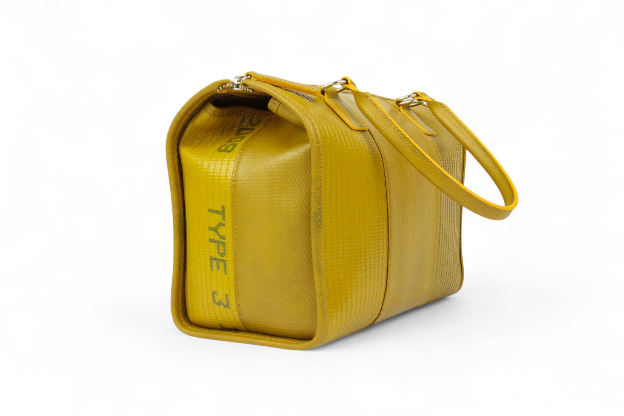 recycled fire-hose crossbody bag