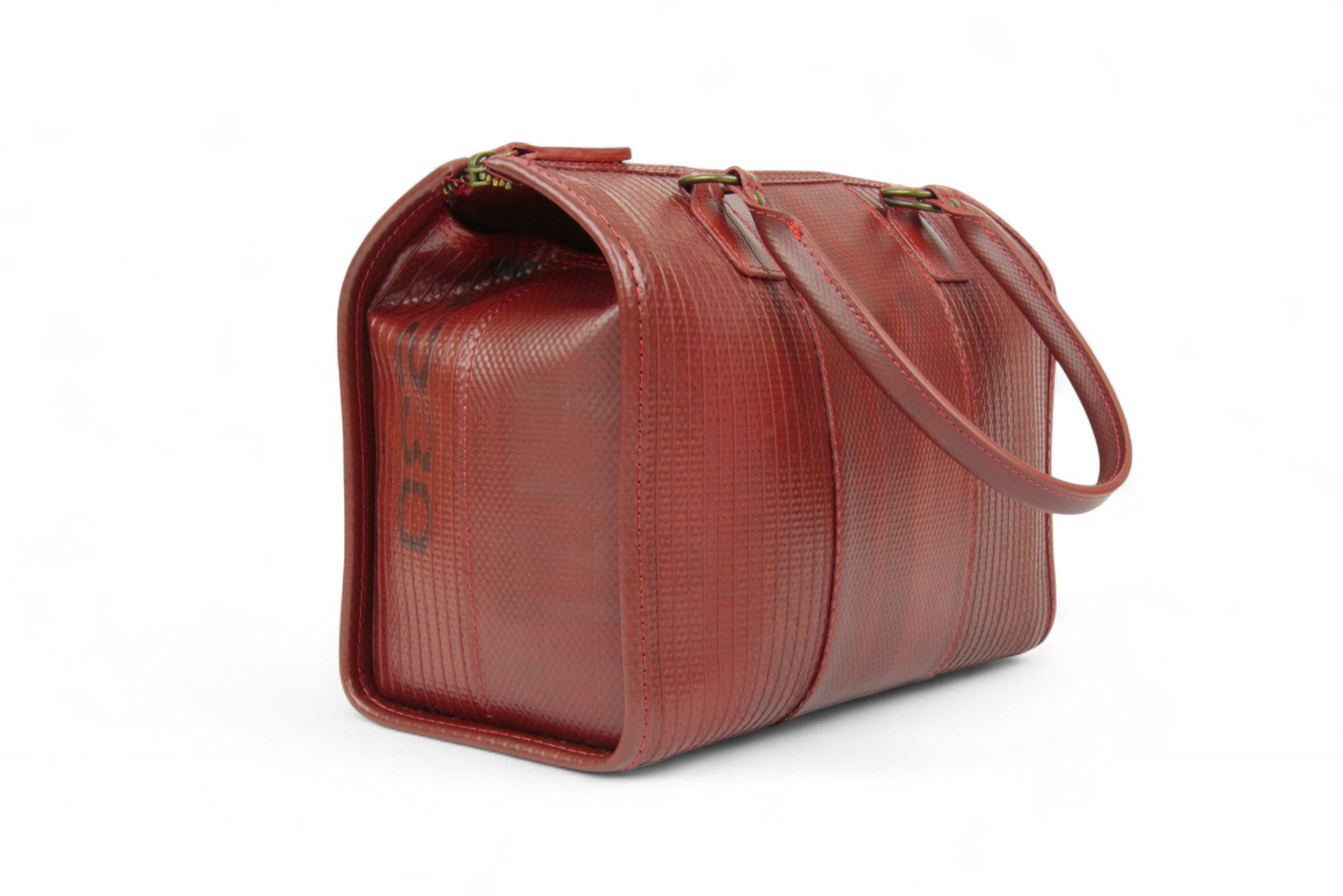 recycled fire-hose crossbody bag
