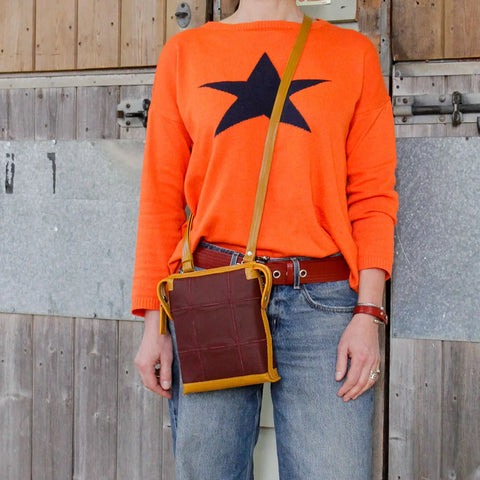 Saddle Bag | Leather & Fire-hose