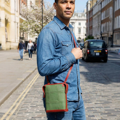 Saddle Bag | Leather & Fire-hose