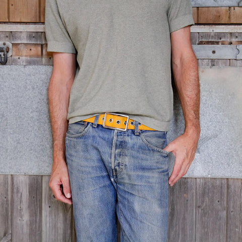 The Elvis & Kresse Signature Belt is ethically made using small-batch production and fair labour practices