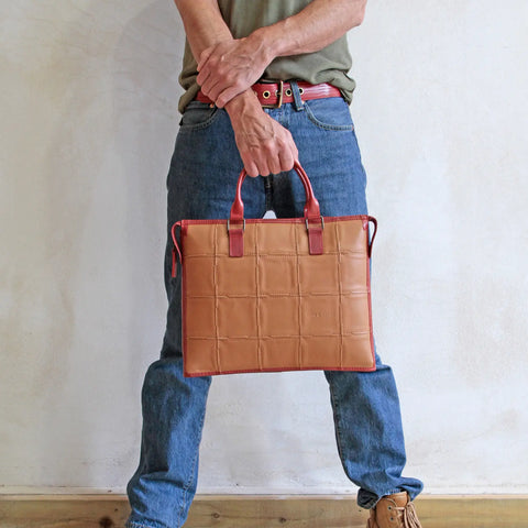 Laptop Bag | Leather & Fire-hose