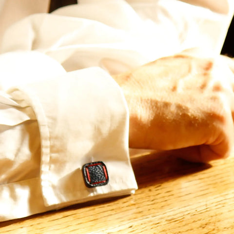 Torpedo Cufflinks | Leather & Fire-hose