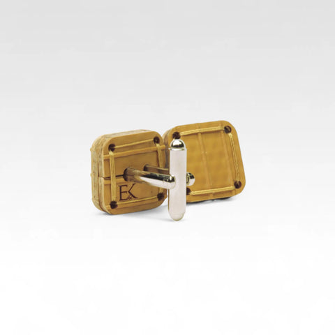 Upcycled Material Torpedo Cufflinks | Elvis & Kresse Upcycled Material Torpedo Cufflinks | Elvis & Kresse