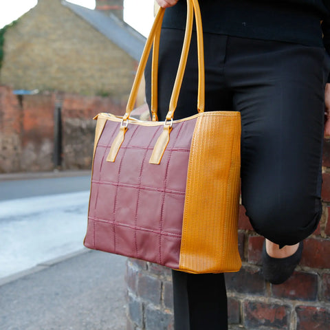 Classic Tote | Leather & Fire-hose