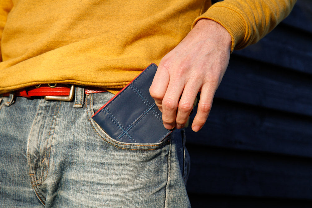 Leather Wallet with Coin Pocket