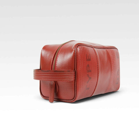 The Elvis & Kresse Large Washbag is ethically made using small-batch production and fair labour practices