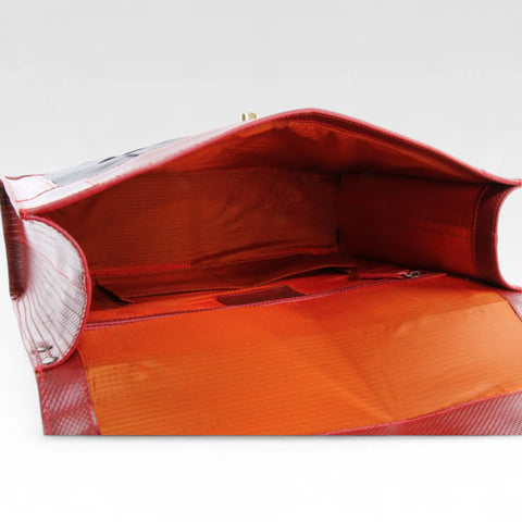 Continental Briefcase | Leather & Fire-hose