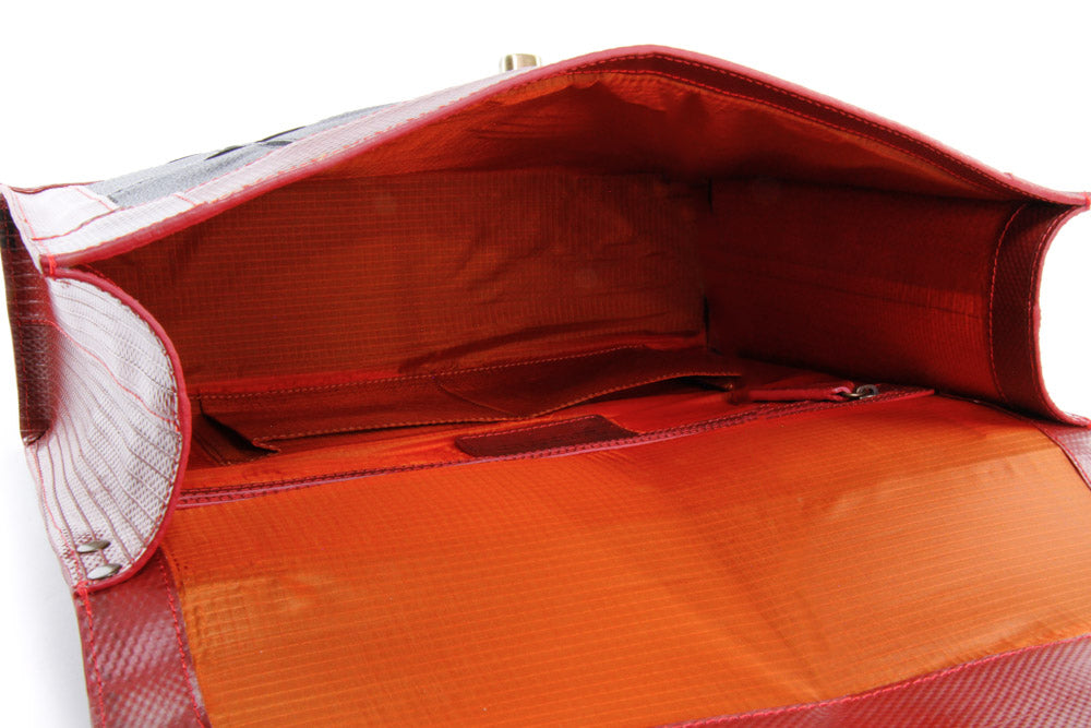 vegan leather briefcase