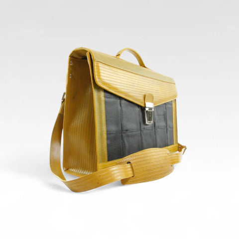 Continental Briefcase | Leather & Fire-hose