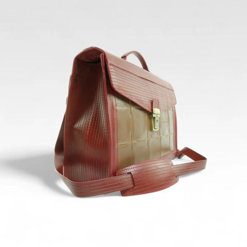 Continental Briefcase | Leather & Fire-hose