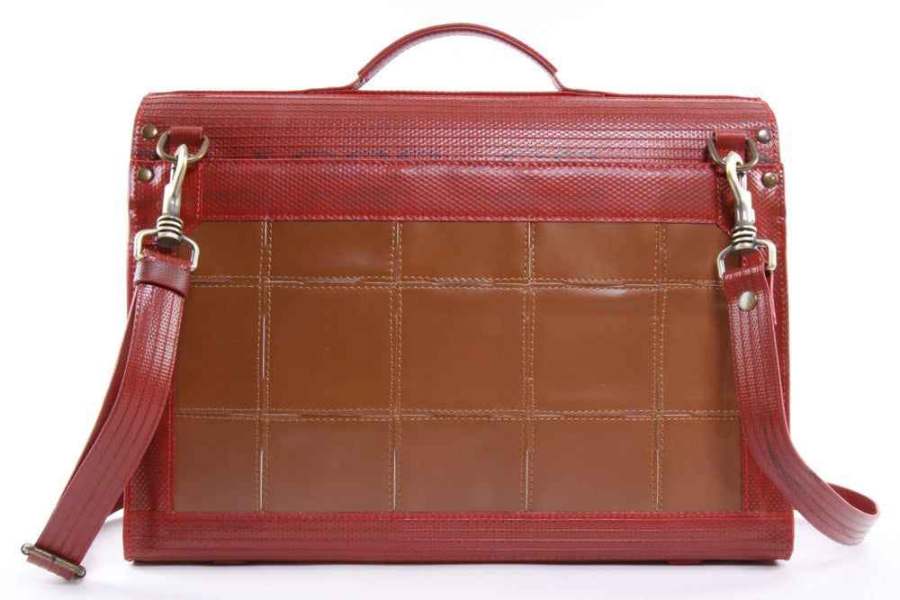 vegan leather briefcase 