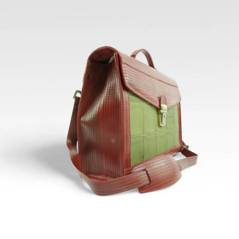 Continental Briefcase | Leather & Fire-hose