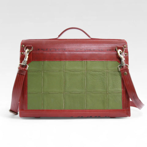 Continental Briefcase | Leather & Fire-hose