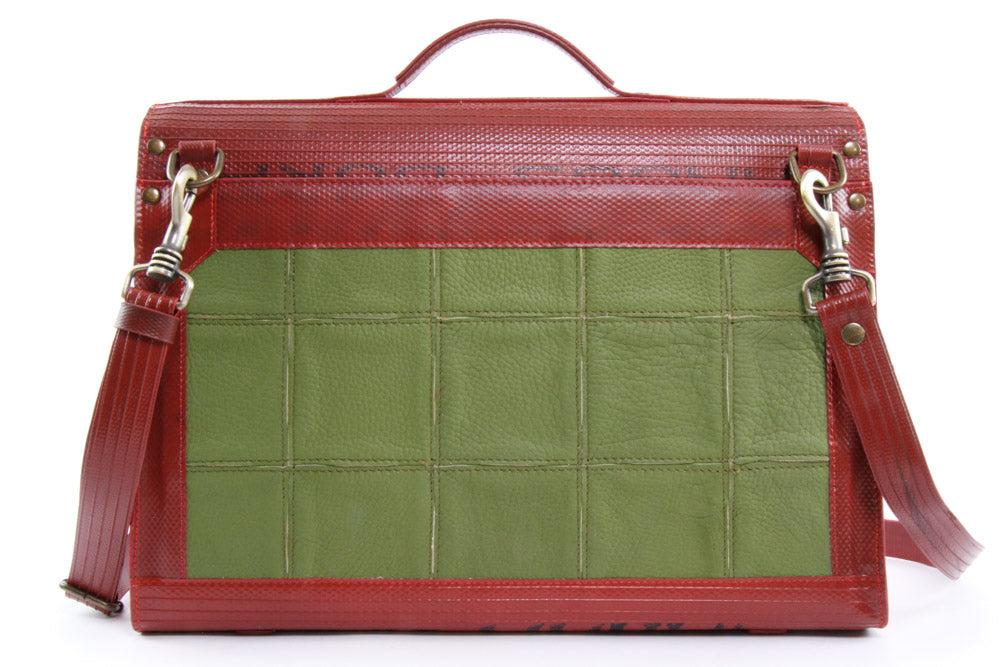 vegan leather briefcase 