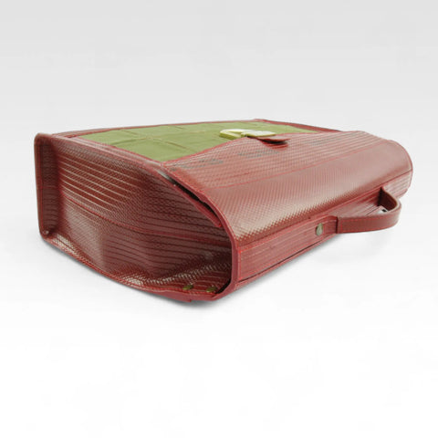 Continental Briefcase | Leather & Fire-hose