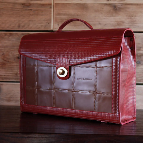Continental Briefcase | Leather & Fire-hose