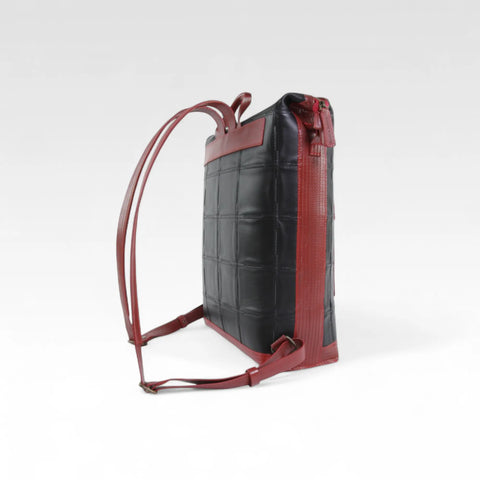 Large Backpack | Leather & Fire-hose