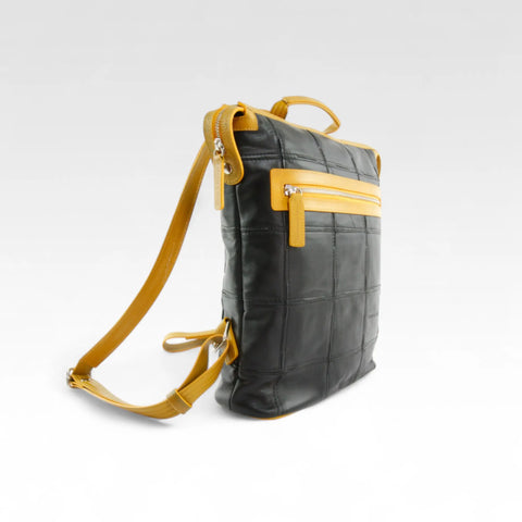 Small Backpack | Leather & Fire-hose
