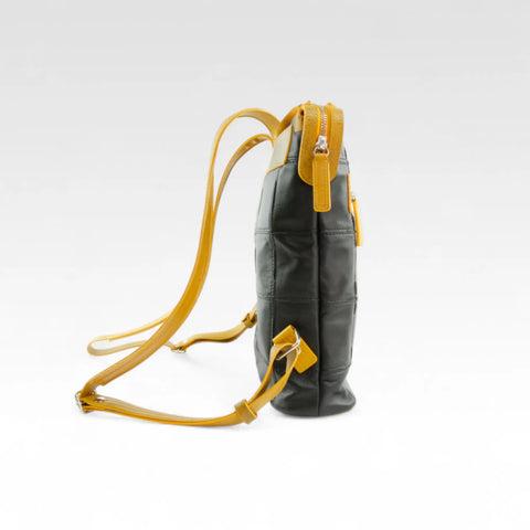 Small Backpack | Leather & Fire-hose