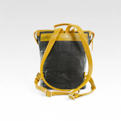 Small Backpack | Leather & Fire-hose